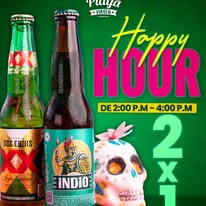 Promoción de bebidas en Playa Virgen
